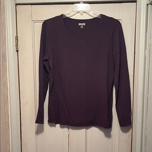 Duluth Trading Co Women's Dark Purple Long Sleeve Tee